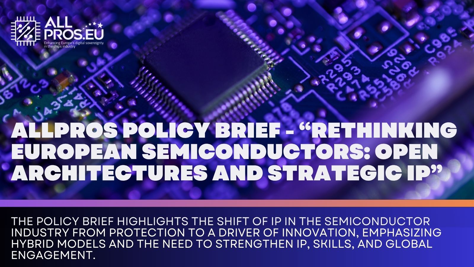 Policy brief on Intellectual Property and innovation in the semiconductor sector